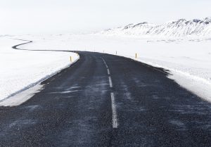 a snowy winter road