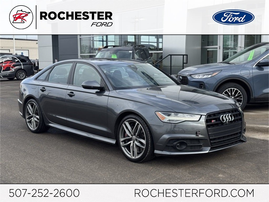 2016 Audi S6 4.0T Prestige Quattro w/ Top View Camera System + Heated Steerin