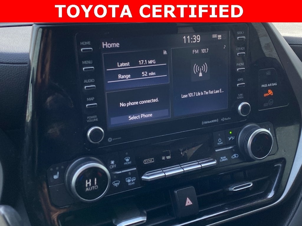 Certified 2020 Toyota Highlander XLE with VIN 5TDGZRBH4LS024640 for sale in Rochester, Minnesota